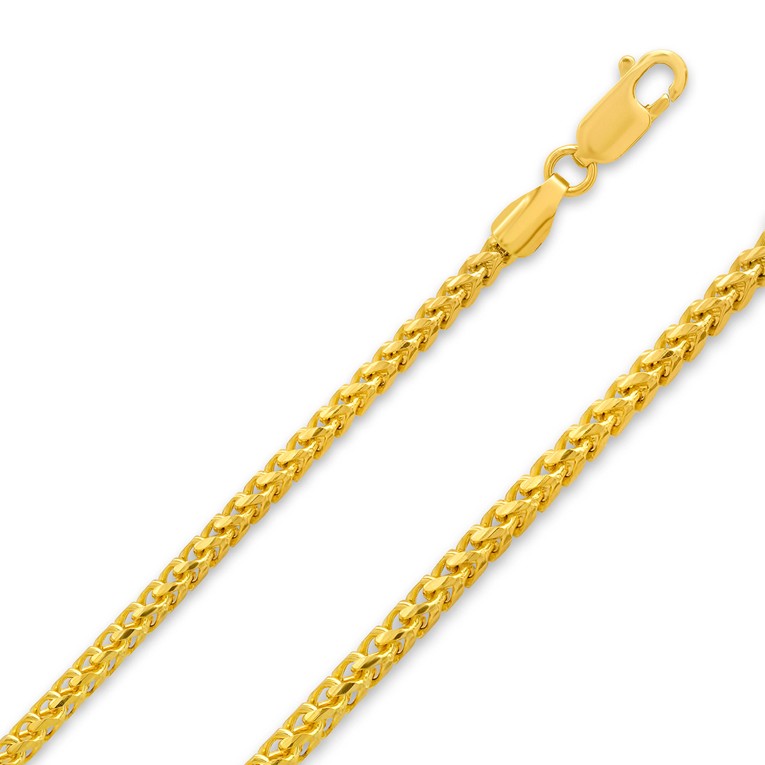 14k Gold 4.9mm Diamond Cut Franco Chain 32 Inches